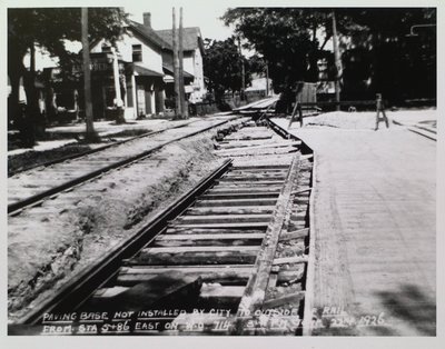 Railway Construction at Louisa and Catherine Streets