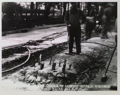 Railway Construction at Ontario and Elizabeth Streets