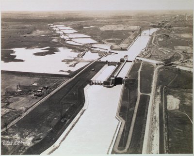 Lock 3 on the Welland Ship Canal and the Third Welland Canal