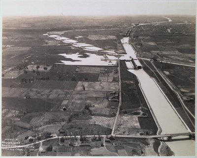 Bridge 4 & 5 with Lock 3 on the Welland Ship Canal