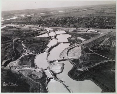 The Third Welland Canal Looking Towards the Flight Locks