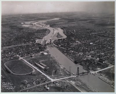 Bridges 13 & 14 on the Welland Ship Canal Looking North