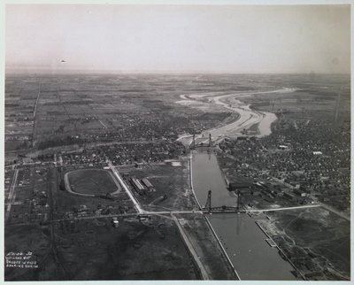 Bridges 13 & 14 on the Welland Ship Canal Looking North