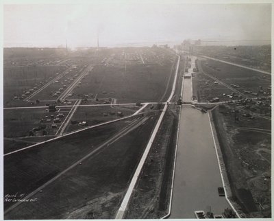 The Welland Ship Canal at Port Colborne Looking South