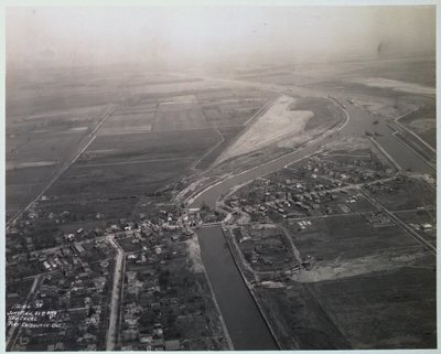 The Junction of the Old and New Canals at Port Colborne