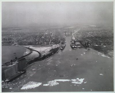 Port Colborne Looking North at the Entrance of the Welland Ship Canal