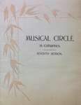 Teresa Vanderburgh's Musical Scrapbook #1 - Musical Circle, 1896-1897, Seventh Season Schedule