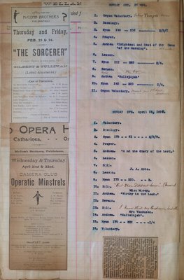 Teresa Vanderburgh's Musical Scrapbook #1 - Newspaper Clippings and Church Programs