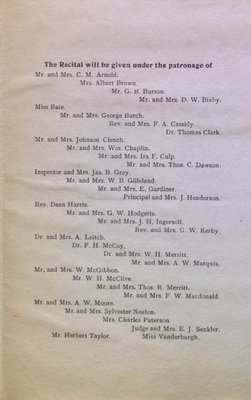 Teresa Vanderburgh's Musical Scrapbook #1 - Program for a Shakespearian Recital