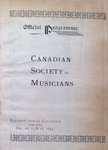 Teresa Vanderburgh's Musical Scrapbook #1 - Canadian Society of Musicians Eleventh Annual Convention Program