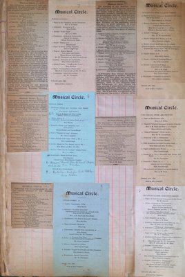 Teresa Vanderburgh's Musical Scrapbook #1 - Musical Circle Concert Programs