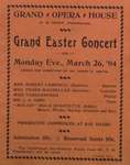 Teresa Vanderburgh's Musical Scrapbook #1 - Grand Easter Concert Program