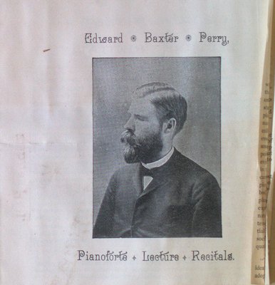 Teresa Vanderburgh's Musical Scrapbook #1 - Pamphlet about Edward Baxter Perry