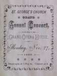 Teresa Vanderburgh's Musical Scrapbook #1 - St. George's Church Grand Annual Concert Program