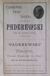 Teresa Vanderburgh's Musical Scrapbook #1 - Paderewaski Press Notices