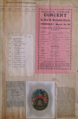 Teresa Vanderburgh's Musical Scrapbook #1 - Concert Programs and Newspaper Clippings