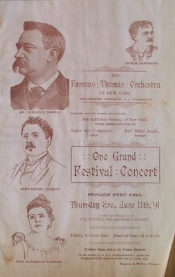 Teresa Vanderburgh's Musical Scrapbook #1 - Concert Program