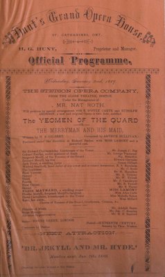 Teresa Vanderburgh's Musical Scrapbook #1 - Grand Opera House Official Program