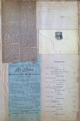 Teresa Vanderburgh's Musical Scrapbook #1 - Newspaper Clippings, Concert Programs and Letters