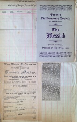 Teresa Vanderburgh's Musical Scrapbook #1 - Programs and Newspaper Clipping