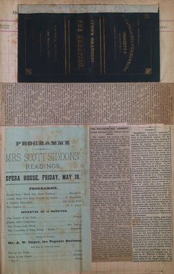 Teresa Vanderburgh's Musical Scrapbook #1 - Concert Programs and Newspaper Clippings