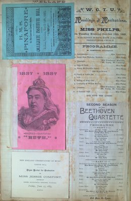 Teresa Vanderburgh's Musical Scrapbook #1 - Various Concert Programs