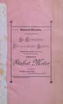 Teresa Vanderburgh's Musical Scrapbook #1 - St. Catharines Philharmonic Society Program