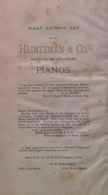 Teresa Vanderburgh's Musical Scrapbook #1 - St. Catharines Philharmonic Society Program