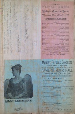 Teresa Vanderburgh's Musical Scrapbook #1 - Personal Letter and Concert Programs