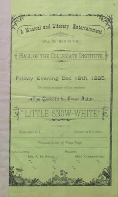 Teresa Vanderburgh's Musical Scrapbook #1 - The Cantata &quot;Little Snow White&quot;