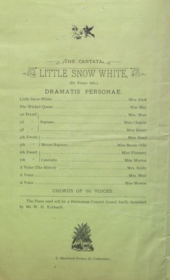 Teresa Vanderburgh's Musical Scrapbook #1 - The Cantata &quot;Little Snow White&quot;