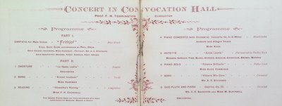 Teresa Vanderburgh's Musical Scrapbook #1 - University College Annual Conversazione