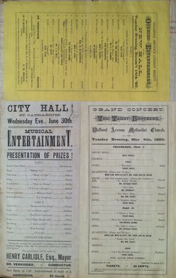 Teresa Vanderburgh's Musical Scrapbook #1 - Musical Concert Programs