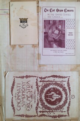 Teresa Vanderburgh's Musical Scrapbook #2 - Piano, Orchestra and Organ Concert Programs