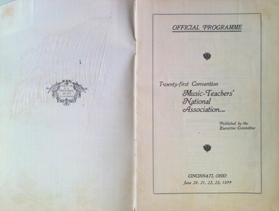 Teresa Vanderburgh's Musical Scrapbook #2 - Music Teachers' National Association Convention