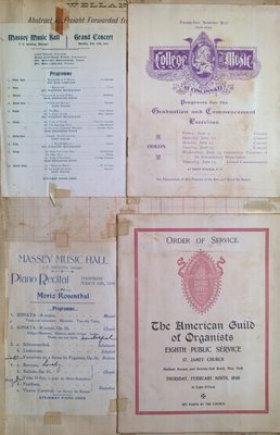 Teresa Vanderburgh's Musical Scrapbook #2 -  Four Programs for Two Concerts, One Public Service and a Commencement