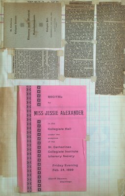 Teresa Vanderburgh's Musical Scrapbook #2 - Musical Programs and Newspaper Reviews