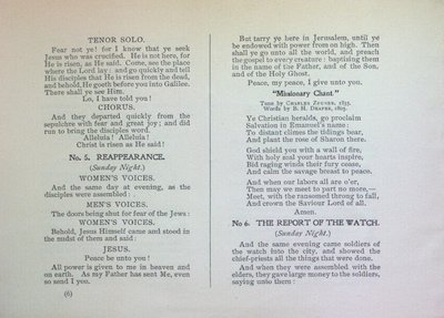 Teresa Vanderburgh's Musical Scrapbook #2 - Musical Service at St. Thomas' Church