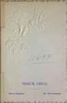 Teresa Vanderburgh's Musical Scrapbook #2 - Musical Circle Schedule of Performances for 1899