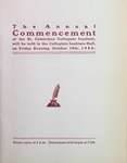 Teresa Vanderburgh's Musical Scrapbook #2 - Annual Commencement - St. Catharines Collegiate Institute