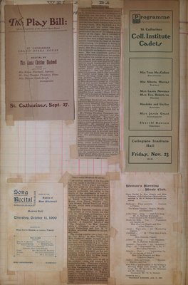 Teresa Vanderburgh's Musical Scrapbook #2 - Music Programs and Newspaper Clippings