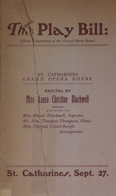 Teresa Vanderburgh's Musical Scrapbook #2 - Recital by Miss Laura Christine Blackwell