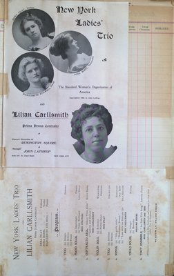 Teresa Vanderburgh's Musical Scrapbook #2 - New York Ladies Trio & Lilian Carllsmith