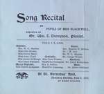 Teresa Vanderburgh's Musical Scrapbook #2 - Song Recital Program