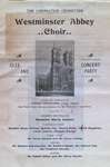 Teresa Vanderburgh's Musical Scrapbook #2 - Westminster Abbey Choir Pamphlet
