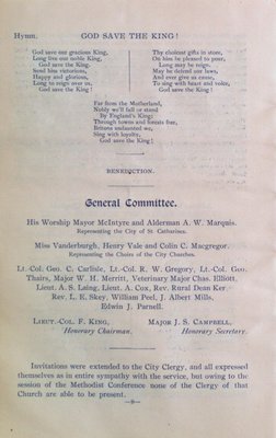 Teresa Vanderburgh's Musical Scrapbook #2 - Garrison Thanksgiving Service Program