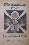 Teresa Vanderburgh's Musical Scrapbook #2 - Coronation Choir Glee and Concert Party Pamphlet