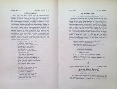 Teresa Vanderburgh's Musical Scrapbook #2 - The Mendelssohn Choir Concerts, 1903