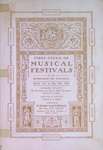 Teresa Vanderburgh's Musical Scrapbook #2 - Program for the First Cycle of Music Festivals