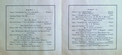 Teresa Vanderburgh's Musical Scrapbook #2 - Organ Recital and Service of Praise Program